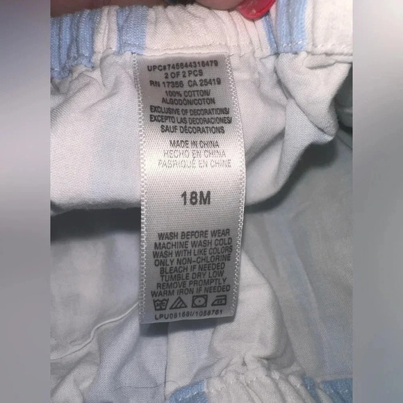 EUC Little Me 18m Blue And White Stripped dress with Diaper Cover. - Picture 7 of 7